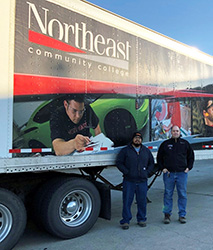 Multi-state trip offers real-world experience for Northeast truck driving student